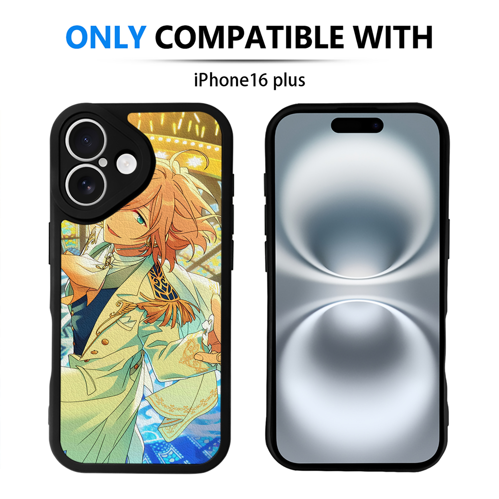 （画像用） あんさんぶるスターズ! Ensemble Stars 【iPhone 16シリーズ対応】シリコンスマホケース（レザー調） 材質：シリコン